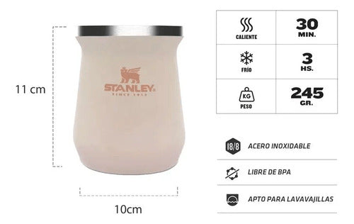 Mate Stanley 236 Ml Termico Rose Quartz Rosa Liso