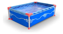 Pileta Estructural 100 Fun Color Azul Sol De Verano Lisa