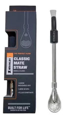 Bombilla Para Mate Stanley Original Spoon Inox Negro Sin Bpa