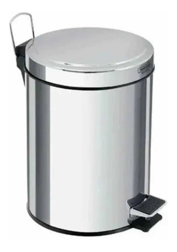 Cesto De Basura Acero Inoxidable Onebox Ob-c12 De 12 Litros Gris