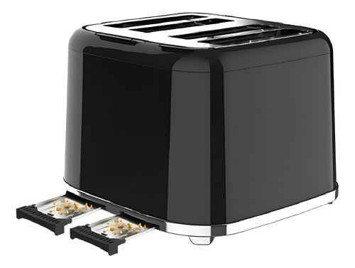 Tostadora Liliana Retrostyle At932 Color Negro