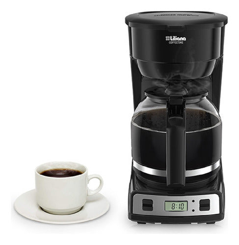 Cafetera Electrica Liliana Ac931 Coffeetime 900w De 1,8 Lts Negro