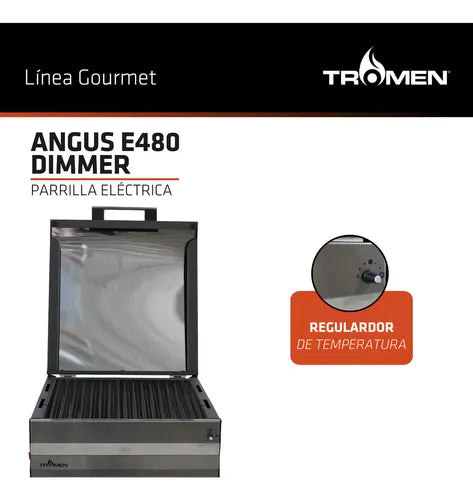 Parrilla Tromen Angus E480 Con Dimmer Color Gris
