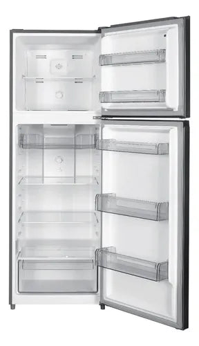 Heladera con freezer Top Mount Tcl P333tmn 333l Inverter Inox