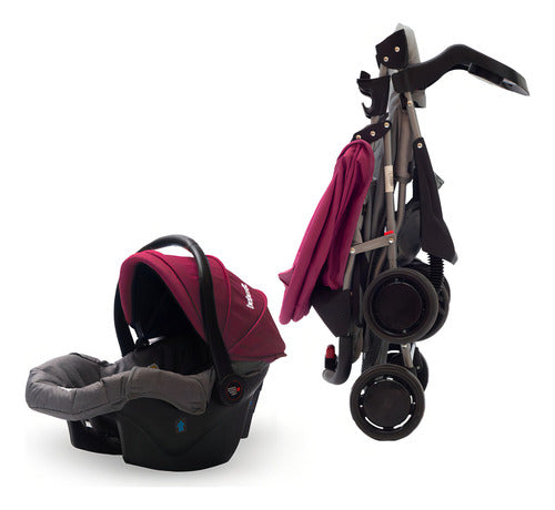 Cochecito Huevito Travel Sys Eos Bebesit 1337ts-i Violeta Cs Violeta Negro