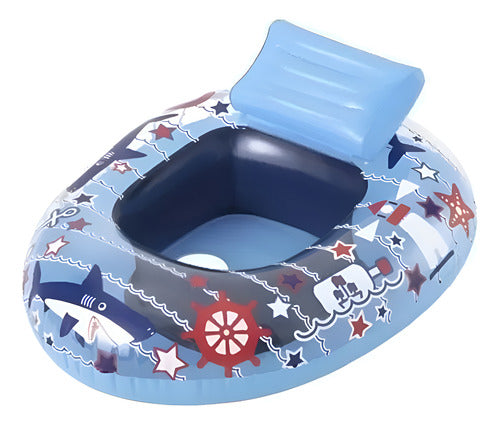 Flotador Bote Para Niños Fondo Del Mar Bestway 34126 Celeste Celeste