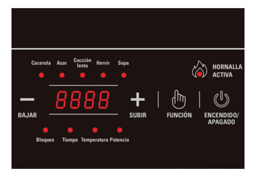 Anafe Eléctrico Vitrocerámico Ultracomb An-2211 Negro 2000w Negro