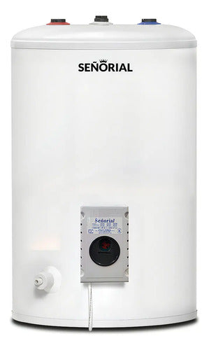 Termotanque Eléctrico Señorial Tesz-65 Zafiro Blanco 50 Litros Superior