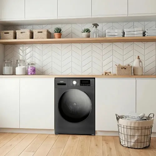 Lavarropas Whirlpool Carga Frontal 7kg Inverter Titanium Titanio