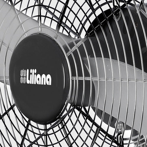 Ventilador Pared Industrial Liliana Vwi32 Oscilante Cts 81.28 Cm Negro Plata Metal 2