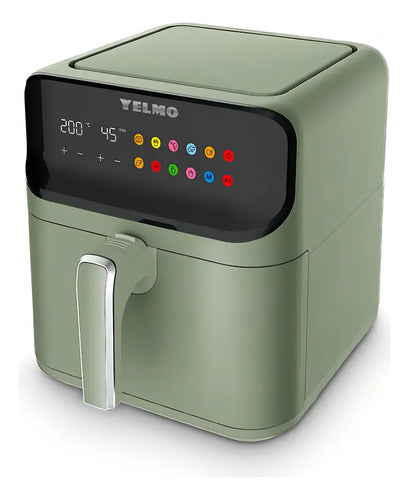 Freidora De Aire Yelmo Fr7311 1700w 7lts Tactil 9 Programas Verde Oscuro