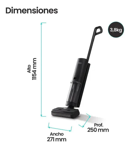 Aspiradora Y Trapeadora Inalámbrica Philco Predicta Phfwt14p Negro