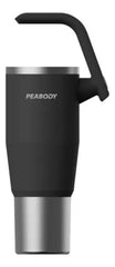 Vaso Térmico Mug Peabody Pemg1200 Negro 1200ml Doble Tapa Cs Negro Lisa