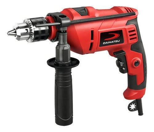 Taladro Eléctrico Percutor 710w 13mm Daihatsu Ti710 3000rpm 50hz Color Rojo Frecuencia 50 Hz Funciones De Reversa Y Percutor Y Traba Para Operación Continua
