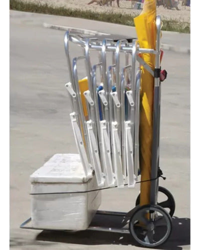 Carrito Portatil Plegable Para Playa Extensible Botafogo