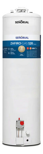 Termotanque Gas 118l Señorial Zafiro Multigas 175l/h Blanco