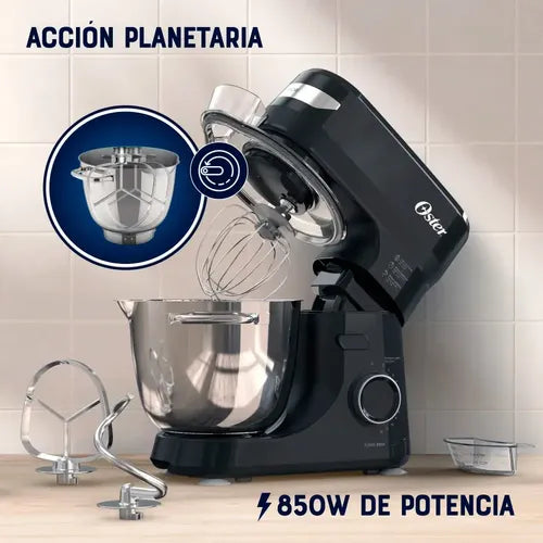 Batidora Planetaria Oster Osfpstsmpl2b Bate Mezcla Amasa Negro 60 Hz