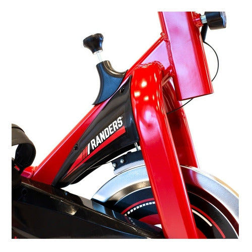 Bicicleta Fija Randers Arg-845sp Spinning Roja 6kg H.120k Cs Negro/rojo