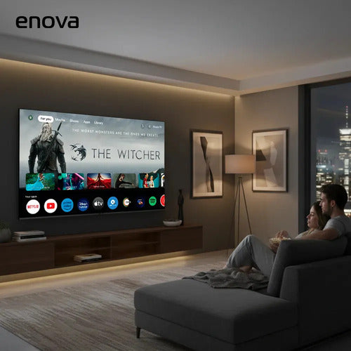 Smart Tv Led Enova 75 Te75ug12tdf 4k Uhd Frameless Google Tv