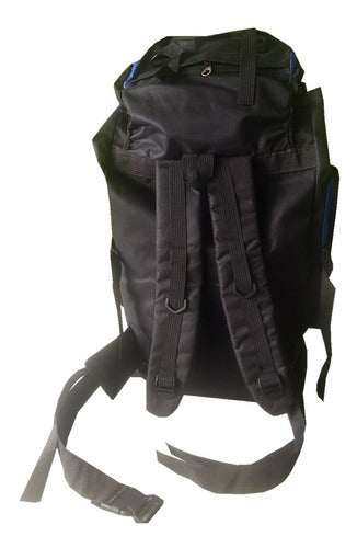 Mochila Mochileros Camping Trekking Negro Azul Oscuro 90l Azul Oscuro