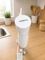 Minipimer Mixer Kanji 2 Velocidades Cuchilla De Acero Inoxidable 800whats Blanco