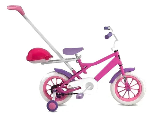 Bicicleta Stark Rodado 12 Chikys Nena 6067 Con Manija Rosa