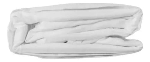 Juego Sabanas Twin Vivendi Premium 300 Hilos Blancas Cts Blanco Liso