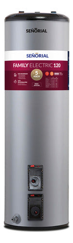 Termotanque Electrico Señorial Tts-120 Ear Color Gris Plata 120 Litros