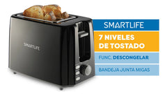 Tostadora Electrica Smartlife 750w Sl-to1301b Negro