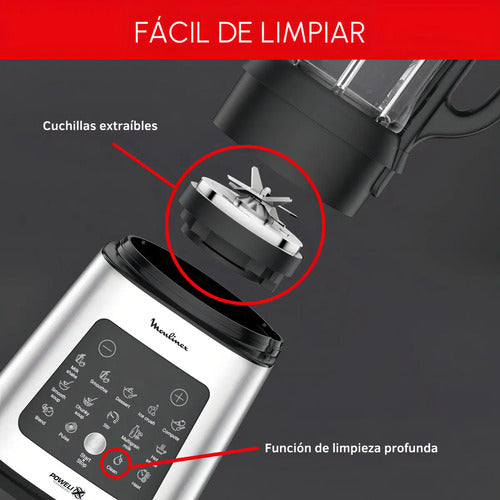 Licuadora Moulinex Lm835d10 Perfect Mixcook Plateado
