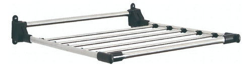 Tender Fijo De Pared Para Ropa Acero Inox Plegable Ob-pr2 Gris