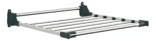 Tender Fijo De Pared Para Ropa Acero Inox Plegable Ob-pr2 Gris