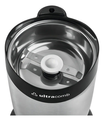 Molinillo De Cafe Ultracomb Mo8100a 120w Acero Inoxidable Color Gris