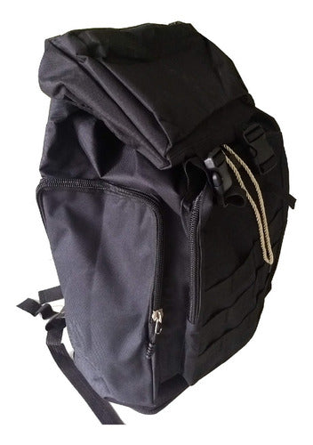 Mochila Camping Trekking Outdoor Negra De 70lts Tio Musa Negro