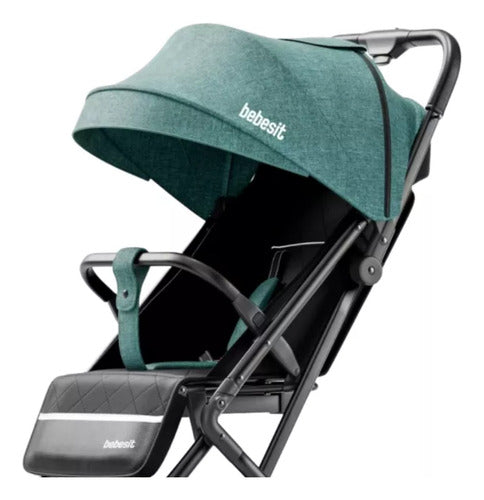 Cochecito Plegado Bebesit 1301-b Luggy Verde 3 Posiciones Cs Verde Negro