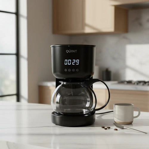 Cafetera De Filtro Quint Digital Qcm2060bd 1,2l 10a12 Tazas Negro