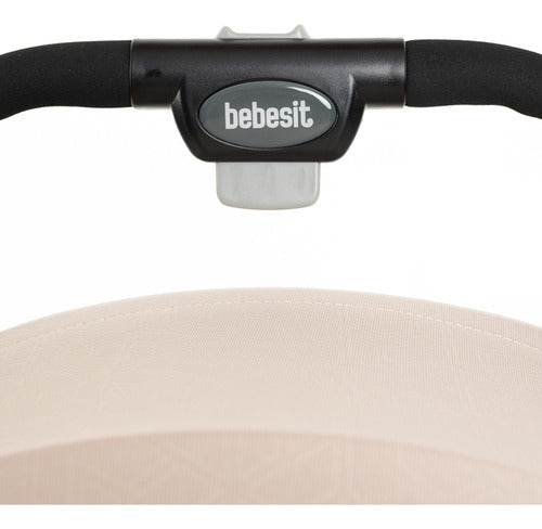 Cochecito Compacto Beige Foldy Bebesit Negro