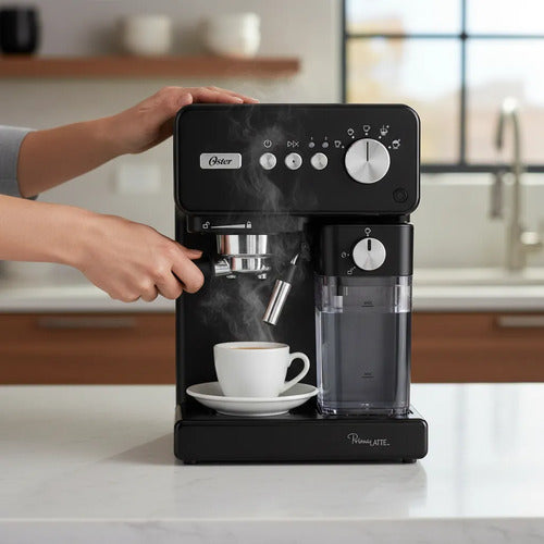 Cafetera Automática Oster Bvstem6604bk Espresso 15 Bares Negro