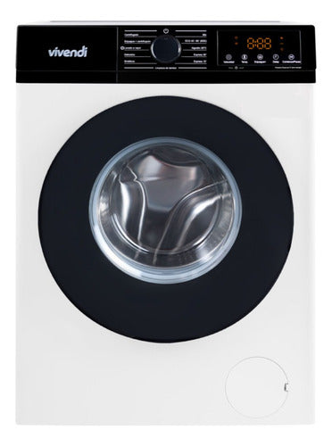 Lavarropas Frontal Vivendi Wm-wmcfwt 6kg Inverter Blanco Blanco