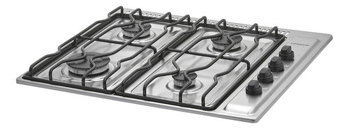 Anafe A Gas Longvie A2600rxf Inox Rejillas De Ventilación Color Gris