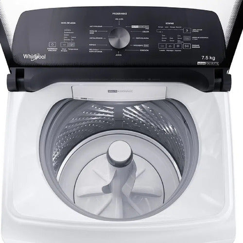 Lavarropas De Carga Superior Whirlpool Wwh07ab 7.5kg Blanco Blanco