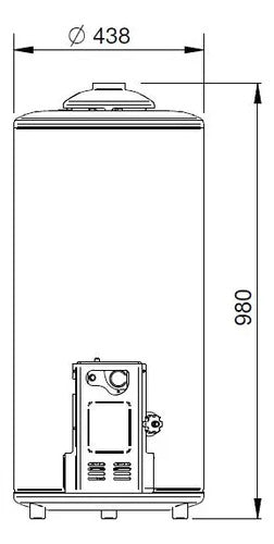 Termotanque Gas Longvie 75 L Pie Y Colgar Poliuretano T5075d Color Blanco