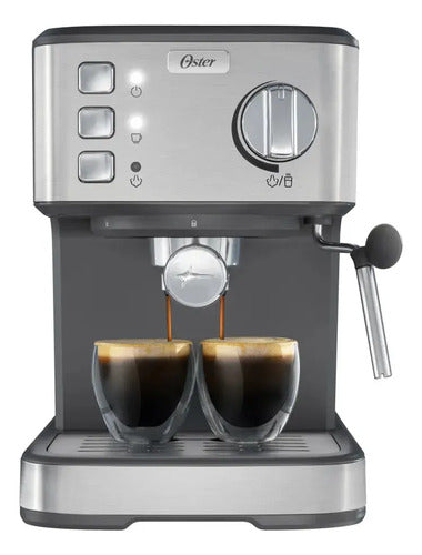 Cafetera Espresso Oster 15 Bares Bvstem5 Plateado
