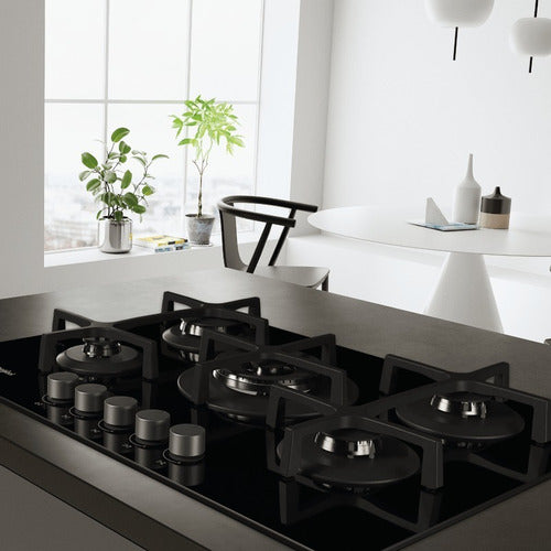 Anafe De Empotrar A Gas Vitrocerámico Whirlpool Goa-7523 Negro