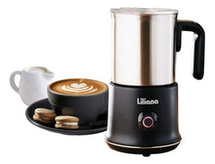 Espumador Y Calentador Leche Electrico Liliana Negro Inox Negro