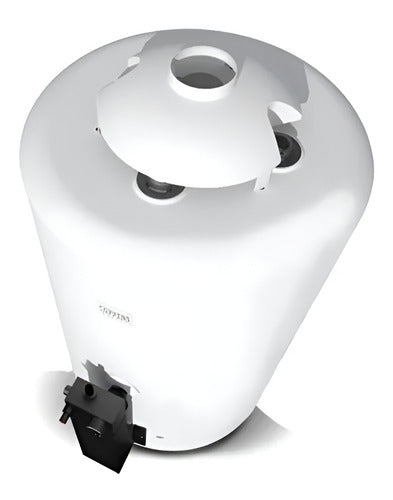 Termotanque Multigas Coppens 120 Litros Conexion Superior Color Blanco
