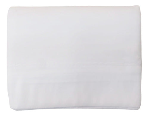 Juego Sabanas 1 Plaza 1/2 Fp Home Premium 300 Hilos Blancas Blanco Liso