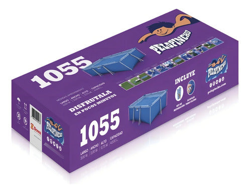 Pileta Estructural Rectangular Pelopincho 1055 Con Capacidad De 4500 Litros 2x3 M