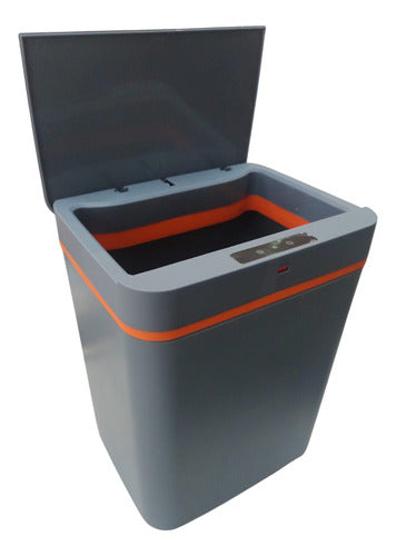 Cesto De Basura Con Sensor Inteligente Vivendi 51303 De 15l Gris