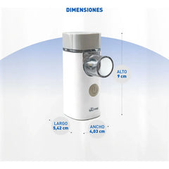 Nebulizador Para Niños Y Adultos Silfab Nm30 Mesh Breeze Go Blanco